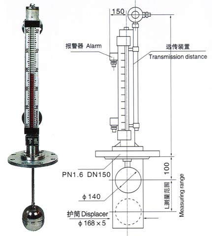 	UHZ插入式磁翻板液位計	